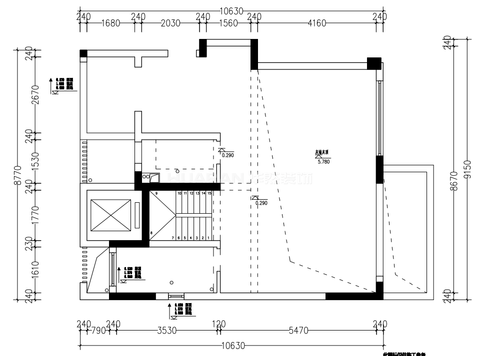 二樓原始結構圖